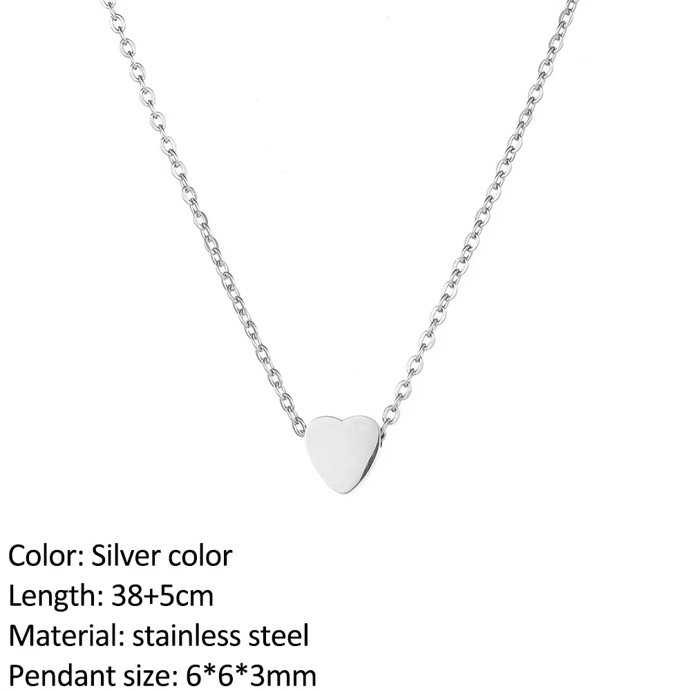 Fashion Stainless Steel Necklace for Woman Personality Infinity Cross Pendant Gold Color Necklaces on Neck Women Jewelry